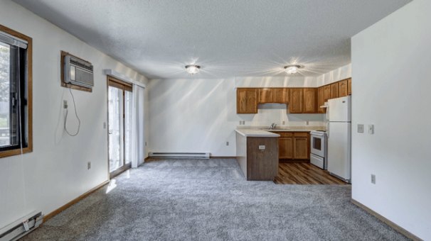 Dining Room & Kitchen from Living Room