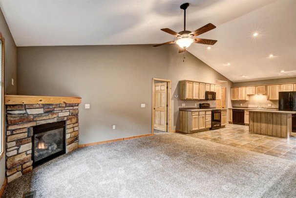 Living Room to Kitchen & Dining